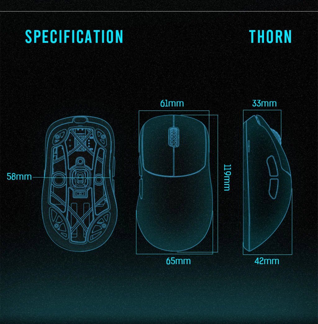 Lamzu Thorn Superlight Gaming Mouse - Divinikey